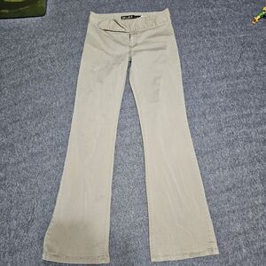 Vintage Mudd Flare Jeans Crossover Waist Khaki Size 5